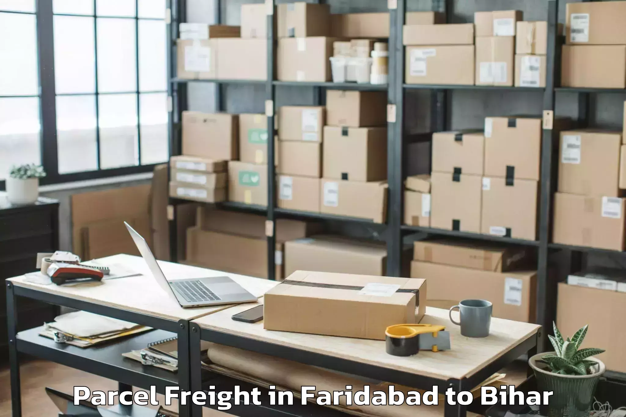 Top Faridabad to Majhaulia Parcel Freight Available